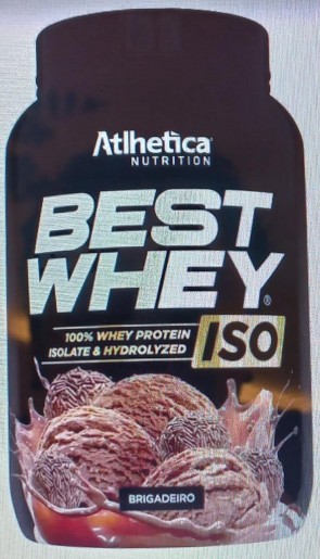 Suplemento Atlhetica Best Whey ISO Brigadeiro 900g