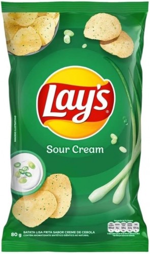Batata Lay's Sour Cream Lisa 80g
