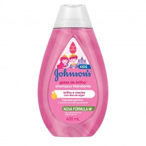 Shampoo Johnson Baby Gotas de Brilho 400ml