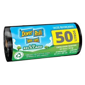 Saco Lixo Dover Roll Reciclado 50L c/20uni. 