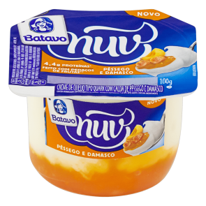 Creme Quark Batavo Nuv Pêssego e Damasco 100g 