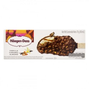 Picolé Vanilla/Caramel/Almond Haagen-Dazs 70g