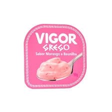 Iogurte Grego Morango e Baunilha Vigor 90g
