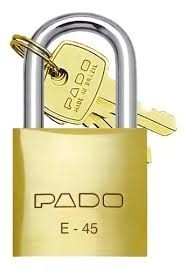 Cadeado Pado Dourado 45mm