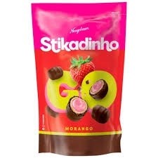 Confeito Stikadinho Morango 120g
