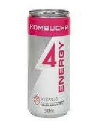 Kombucha 4 Energy Morango - lata 310ml 