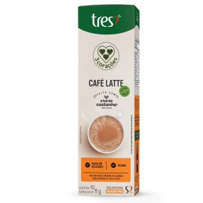 Café Latte Três Corações Feito com A Tal da Castanha C/10 Cápsulas