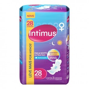 Absorvente Intimus Dia e Noite C/Aba c/28