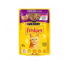 Alimento Para Gatos Friskies Purina Sachê Sabor Cordeiro 85g