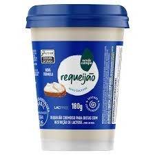 Requeijão Cremoso Zero Lactose Lacfree Verde Campo 180g