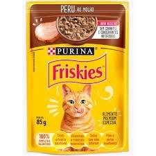 Alimento Para Gatos Friskies Purina Sachê Sabor Peru 85g