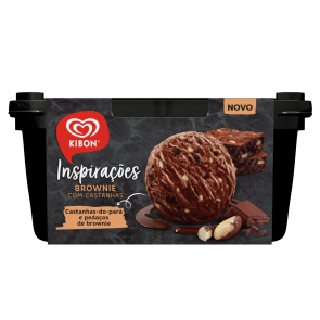 Sorvete kibon Inspirações Brownie com Castanhas 1,3L 