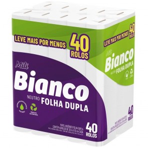 Papel Higiênico Folha Dupla Bianco 40x30