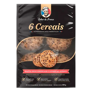 Mini Pão 6 cereais Sabor de France CG 410g