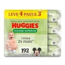 Toalhas Umedecidas Huggies Higienie Superior C/192