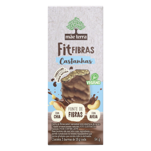 Barra Fibras Mãe Terra FitFibras Castanhas 54g