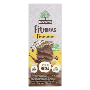 Barra Fibras Mãe Terra FitFibras Banana 54g