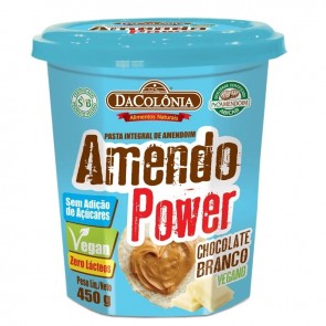 Pasta de Amendoim Dacolonia Chocolate Branco 450g