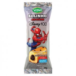 Bolinho Baunilha Gotas de Choc.Recheado S/Glúten Vitao 35g