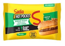 Hambúrguer Hot Pocket Vegetal Sadia Cheddar 145g