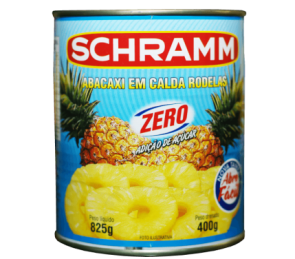 Abacaxi em Calda Rodelas Zero Schramm 400g