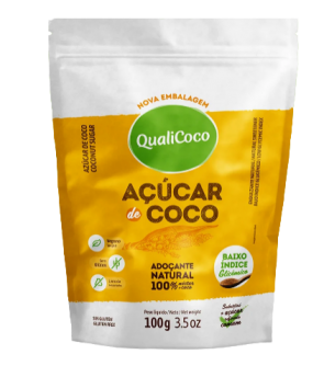 Açúcar de Coco Qualicoco Sachê 100g