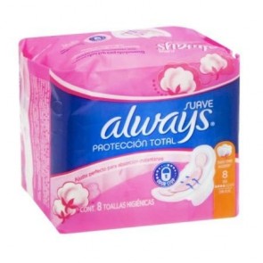 Absorvente Pink Suave Com Abas Always c/8