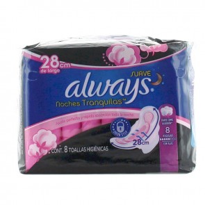 Absorvente Noturno Suave Com Abas Always c/8
