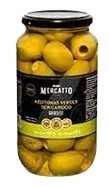 Azeitona Verde Sem Caroço Gordal Mercatto 450g