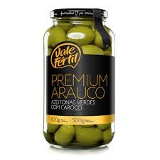 Azeitona verde Premium Arauco Vale Fértil 500g