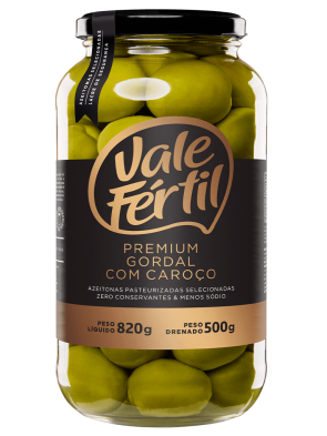 Azeitona Verde Gordal V.Fértil Premium 500g