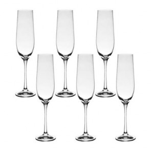 conj. com 6 taças 260ml Sara Cristal Bohemia