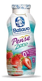BEBIDA LÁCTEA FERMENTADA MORANGO PENSE ZERO BATAVO 170G
