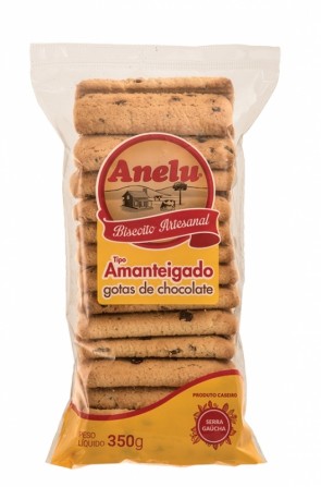Biscoito Anelu Amant Gotas Choc 350g