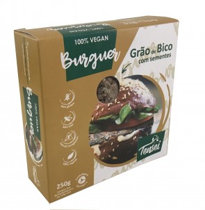 Hambúrguer Grão de Bico c/ Sementes 100% Vegetal Tensei 250g