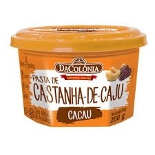 Pasta de Castanha de caju Dacolonia Int. Cacau 200g