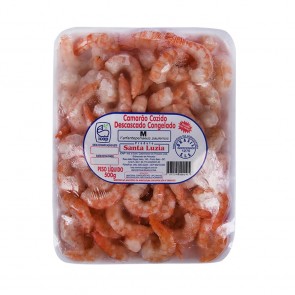 Camarão Cozido Descascado Tam M Santa Luzia 500g 