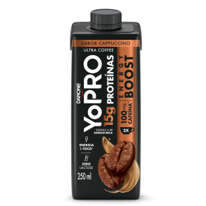 Yopro (15g Proteina) Energy Boost Ultra Coffee Sabor Cappucino 250ml 