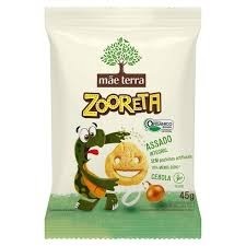 Salgadinho integral Orgânico Cebola Zooreta Mãe Terra 45g