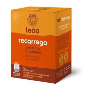 Chá Leão Recarrega Chá Mate e Guaraná 10 saches 16g