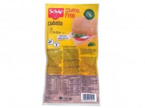 Pão Ciabatta Assado Integral Sem Glúten Schar 200g
