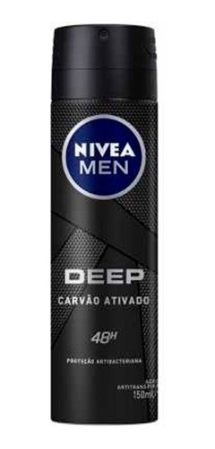 Desodorante Aerossol Nivea Carvão Ativado 150ml 