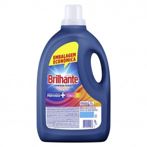 Detergente Líquido Lava Roupas Brilhante Limpeza Total 5L