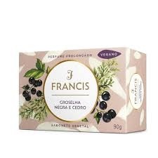 Sabonete Vegetal em Barra Francis Vegano Groselha Negra e Cedro 90g