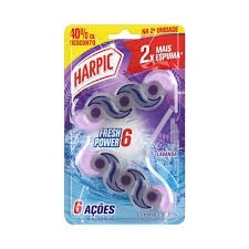Bloco Sanitário Harpic Pow Lavanda C/2 40D