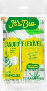 Canudo  Biodegradavel ITS BIO 100un