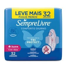 Absorvente Conforto Diurno Tri Protec Sempre Livre C/32