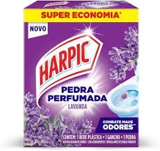 Pedra Sanitária Perfumada Harpic lavanda C/2 