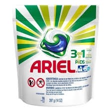 Detergente Lava Roupas Ariel Pods 3 em 1 c/ 16