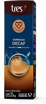 Cafe Espresso Decaf Três Corações C/10